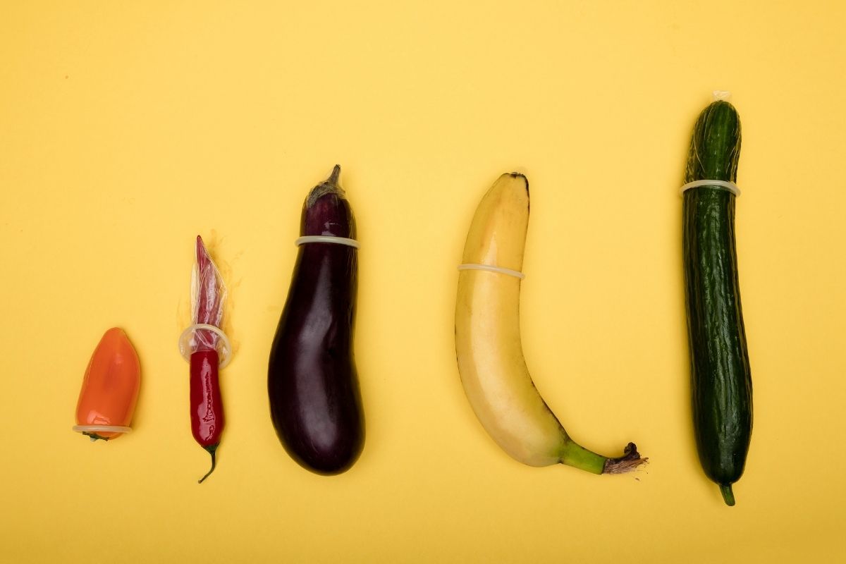 Kondomi na voću i povrću različitih veličina